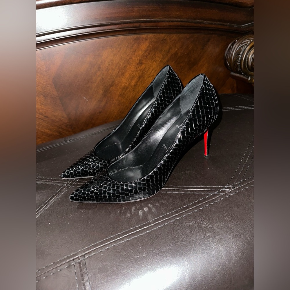 Christian Louboutin Black birdy heels Kate 85 size 40